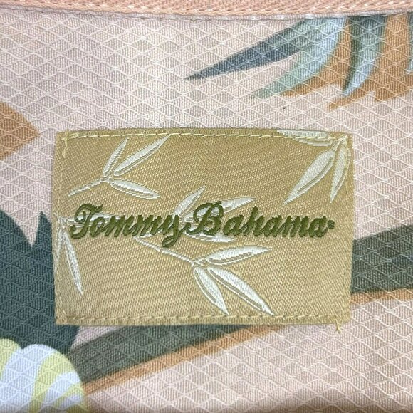 Tommy Bahama Shirt Mens Size XL Floral Silk Short Sleeve Button Up Hawaiian - Picture 3 of 4